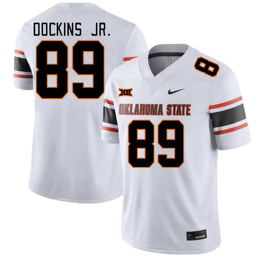 Men #89 Marcus Dockins Jr. Oklahoma State Cowboys College Football Jerseys Stitched-White